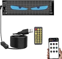 [HH00018241] شاشة ليد مرنة قابلة للبرمجة بالموبايل بالوان ار جي بي لنوافذ السيارة مع ريموت تحكم عن بعد