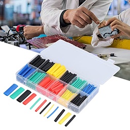 [HH00018347] علبة شرنك حراري 280 قطعة بمقاسات مختلفة لعزل الأسلاك والكابلات والحفاظ عليها من القطع