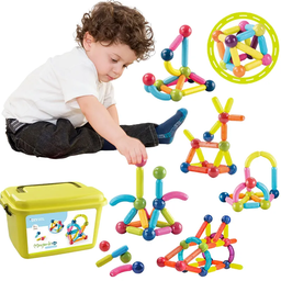 [HH00018510] صندوق مكعبات مغناطيسية 42 قطعة ثلاثية الابعاد للاطفال