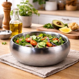 [HH00018856] بولة استانليس ستيل عميقة للسلطة مقاس 28 سم