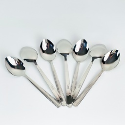 [HH00018901] طقم معالق استانليس ستيل 12 قطعة باللون الفضي