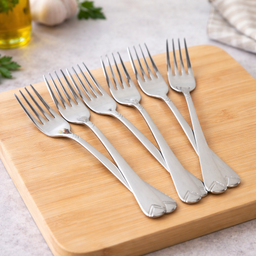 [HH00018903] طقم شوك استانليس ستيل 12 قطعة باللون الفضي