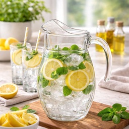 [HH00018976] شفشق زجاج  لتقديم المشروبات والعصائر بيد لسهولة الحمل