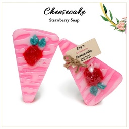 [HH00019008] صابونة علي شكل تشيز كيك برائحة الفراولة _ 160 جرام