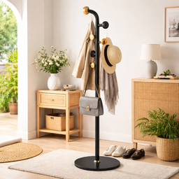 [HH00019891] شماعة ملابس ب6 هوكات لتعليق الملابس والشنط مناسبة لغرف النوم