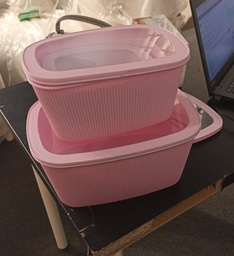 [HH00019895] طقم علب تلاجة 4 قطع بأحجام مختلفة لحفظ وتنظيم الطعام بغطاء بإطار سيليكون محكم العلق