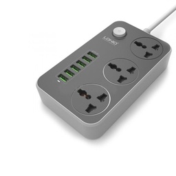 [HH00003450] Power Socket 3 Plugs &amp; 6 USB Outlets
