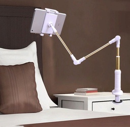 [HH00004387] حامل موبايل وتابلت بمشبك للتثبيت علي الترابيزة والمكتب والسرير يدور للتحكم في زاوية الرؤية