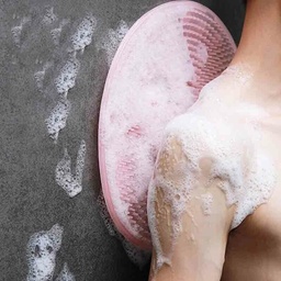 [HH00005033] ليفة حمام سيليكون دائرية لتدليك الظهر والقدم وازالة الجلد الميت