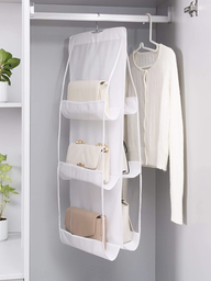 شماعة ومنظم شنط داخل الدولاب للحفاظ عليها من الانبعاج والأتساخ