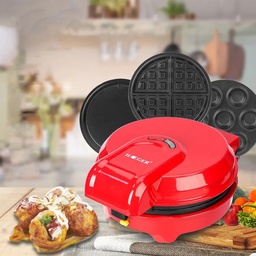 [HH00005528] جهاز صنع وافل وكب كيك وتورتيلا 3 في 1 كهرباء 850 واط