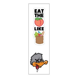 [HH00007022] Duck Face Vinyl Sticker Pack Reusable &amp; Waterproof