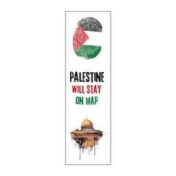 [HH00007617] Palestine Will Stay On Map Vinyl Sticker Pack Reusable &amp; Waterproof