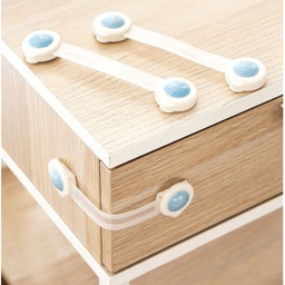 [XZ00000005] مجموعة قفل أمان سلامة الأطفال لغلق الثلاجة والخزائن والابواب والدواليب والأدراج  ٢ قطعة