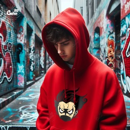 Gear Fourth هودي اوفر سايز قطن