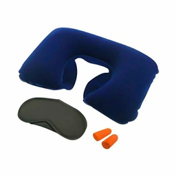 [HH00000511] طقم مخدة الرقبة وغمامة العين وسدادة الأذن للسفر والرحلات