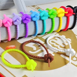 [HH00011350] منظم اسلاك وكابلات سيليكون 3 قطع قابلة للطي