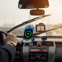 [HH00016149] حامل موبايل مغناطيسي يعمل بقوة شفط قوية للتثبيت علي المرايات والاسطح الملساء