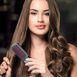 [HH00016183] فرشة فرد الشعر لاسلكية ب 3 مستويات حراراة مختلفة بيو اس بي للشحن